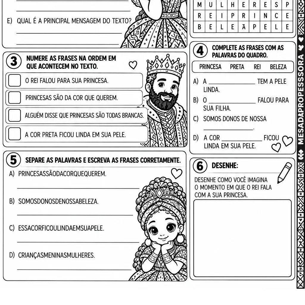 “A PRINCESA DA PELE PRETA” - CONSCIÊNCIA NEGRA — amostra 3: PROMOVE ALFABETIZAÇÃO E LETRAMENTO POR MEIO DA POESIA,…