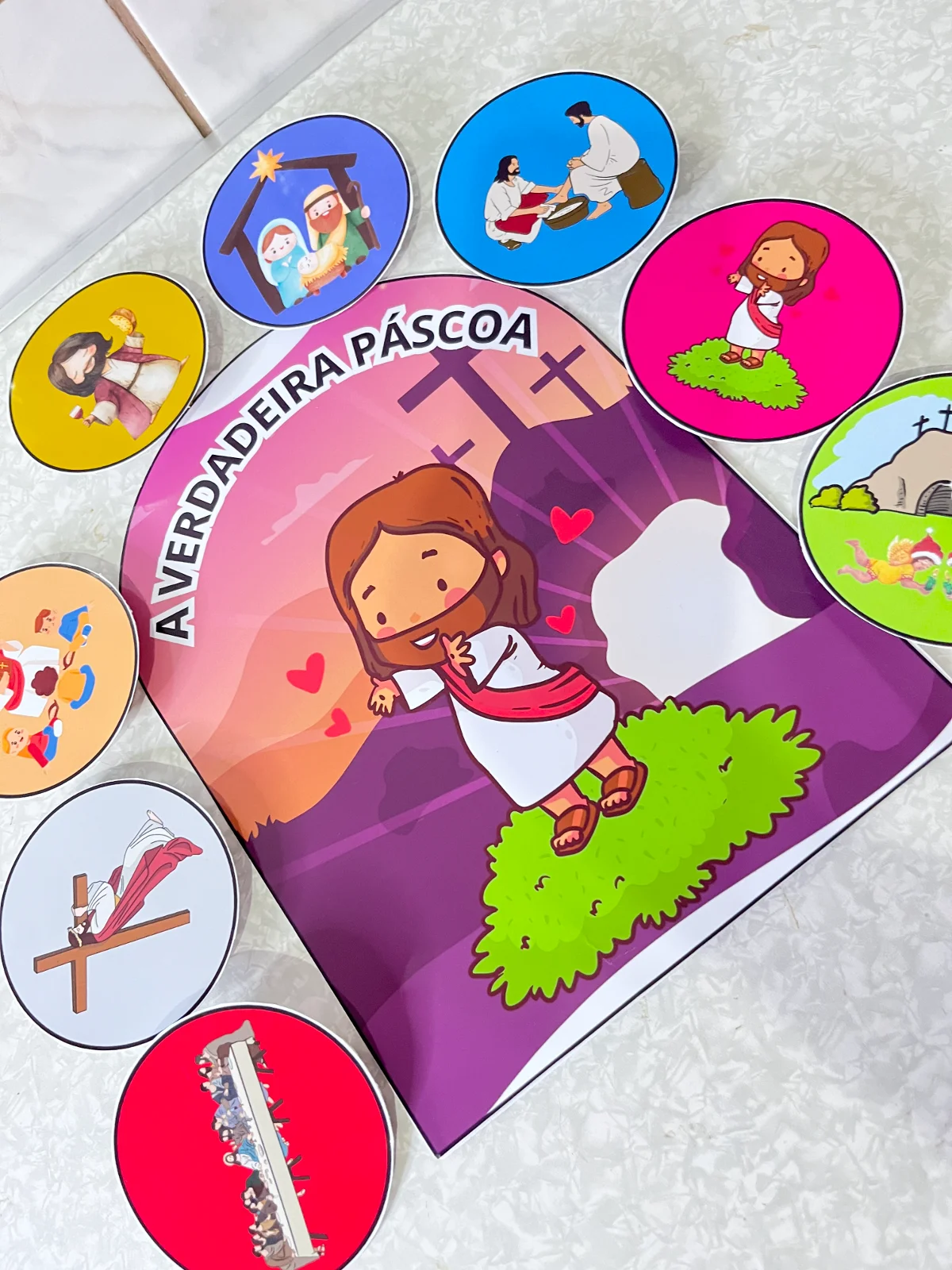 A Verdadeira Páscoa – Luva de História — amostra 3: 📖✨ Ensine a Páscoa de forma lúdica e envolvente