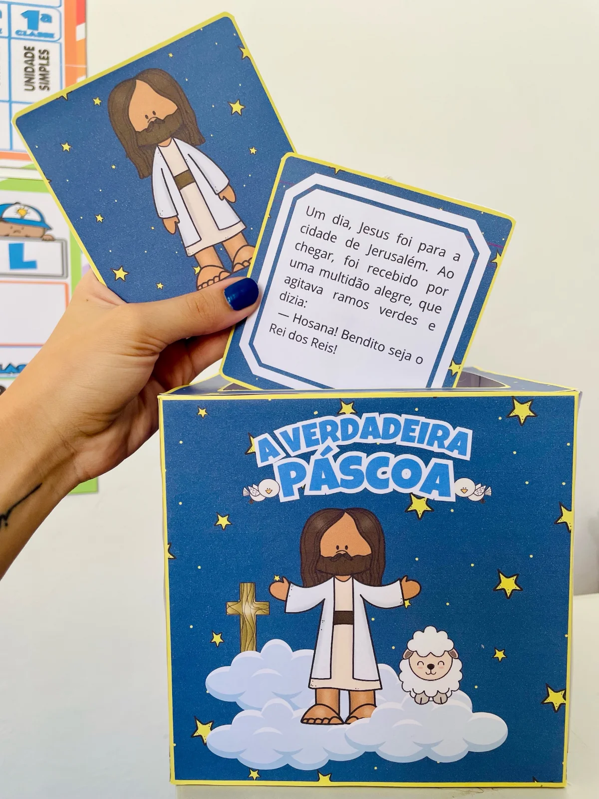 🐑✝️ A VERDADEIRA PÁSCOA – UMA HISTÓRIA NA CAIXA ✝️🐑 — Alfabetização para Educação Infantil: Que tal ensinar sobre a…