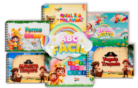 🌈📚 ABC Fácil — amostra 4: 🌈📚 E se a alfabetização pudesse parecer uma grande brincadeira