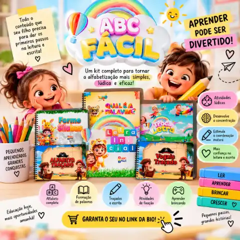 🌈📚 ABC Fácil — capa do material