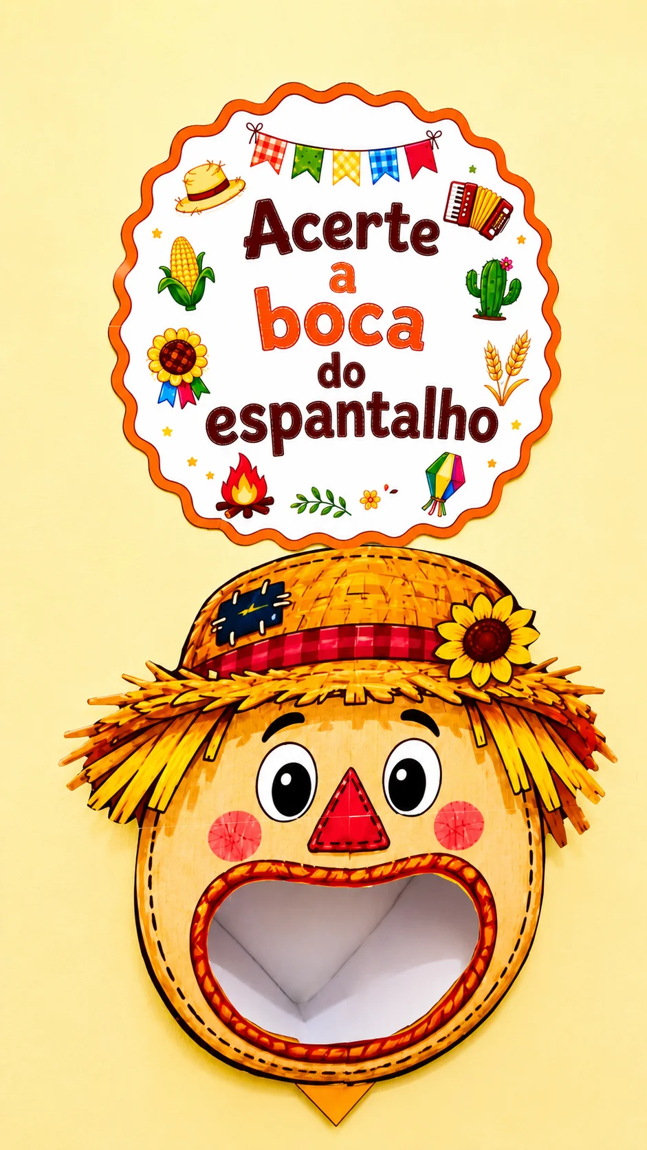 Acerte a Boca do Espantalho! – PDF para Imprimir — amostra 3: Uma brincadeira divertida e educativa para animar a sua Festa…