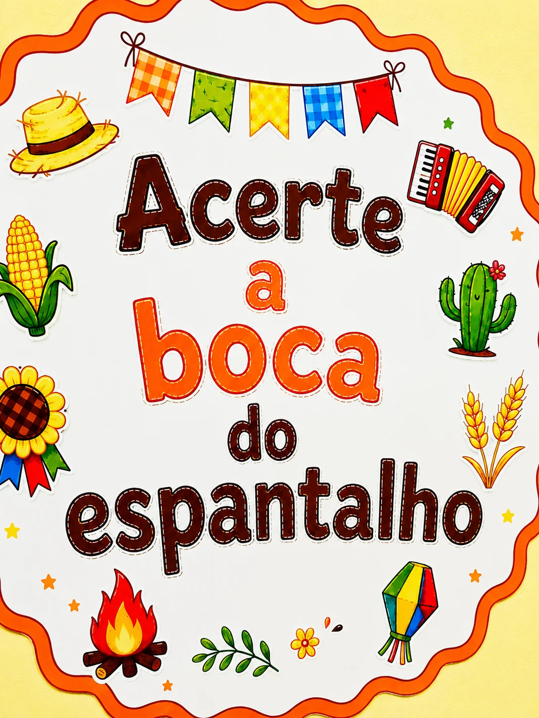 Acerte a Boca do Espantalho! – PDF para Imprimir — amostra 4: Uma brincadeira divertida e educativa para animar a sua Festa…