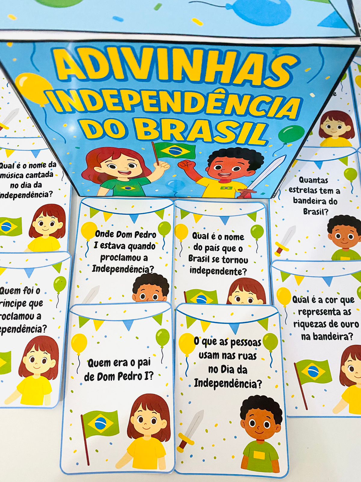 Adivinhas da independência semana da pátria – PDF para Imprimir — amostra 2: Formato e entrega