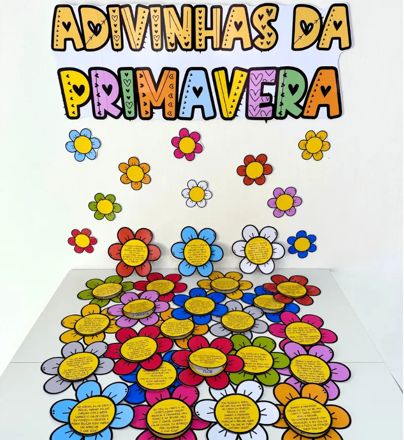 Adivinhas da Primavera: PDF com 25 Adivinhas e Painel — amostra 1: Adivinhas da Primavera para explorar o tema com as…