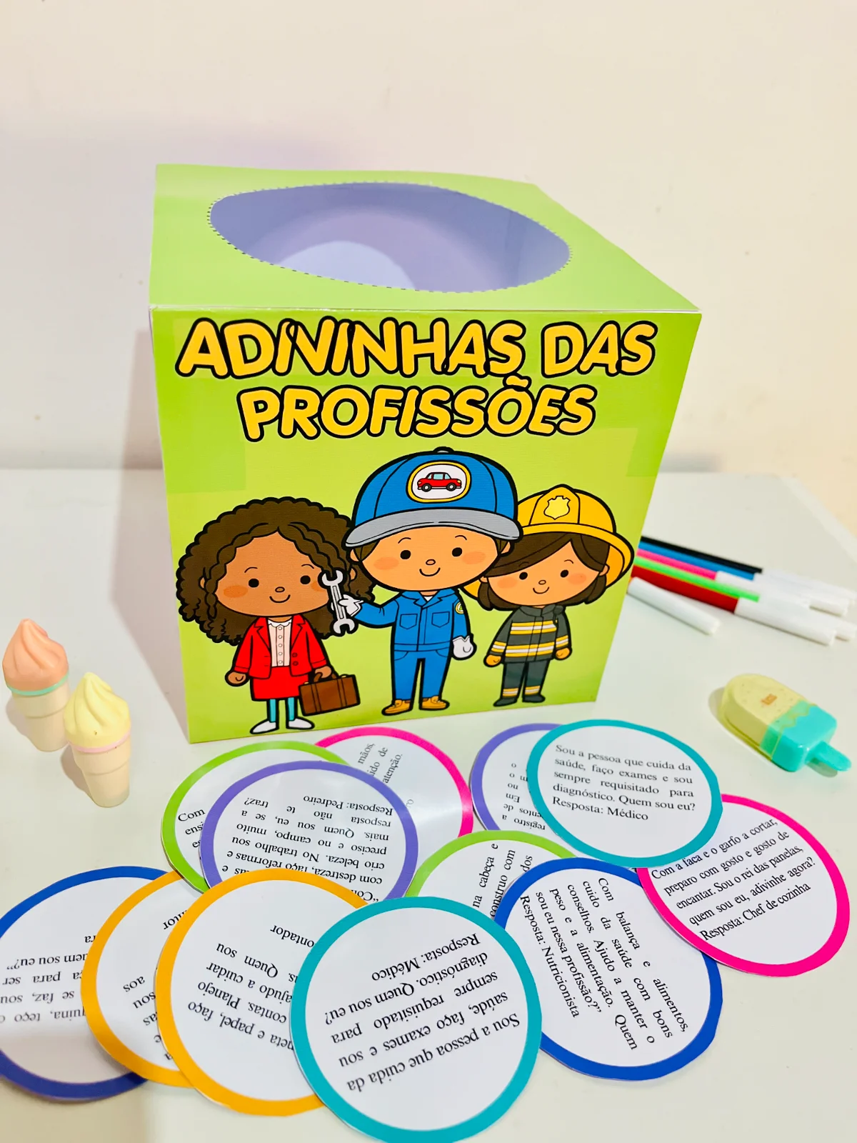 Adivinhas das Profissões 👩🚒👨 — amostra 2: Quer trabalhar as profissões de forma lúdica