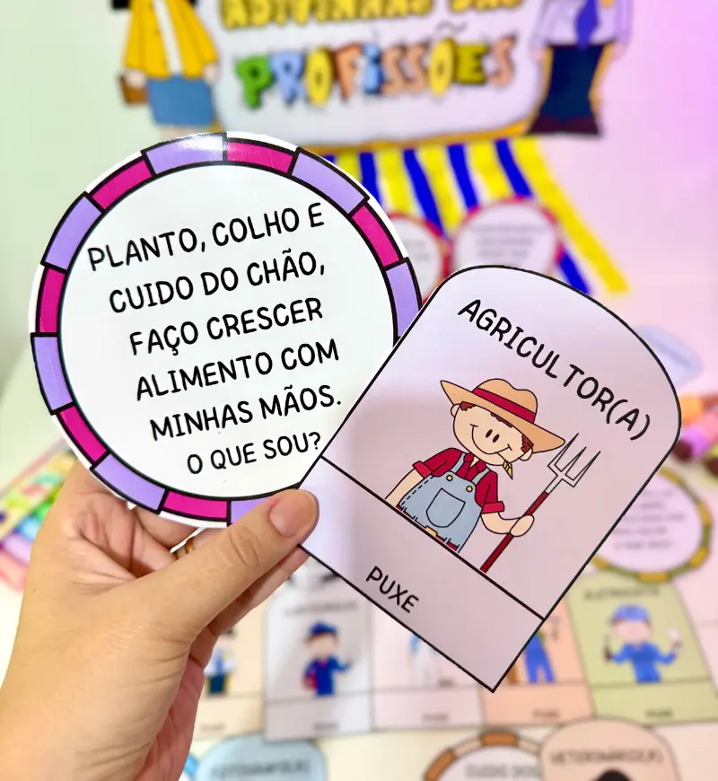 Adivinhas das Profissões: PDF com 17 Fichas Interativas — amostra 5: Para quem é indicado