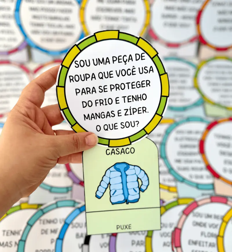 Adivinhas de Objetos: 50 Desafios Ilustrados em PDF — amostra 1: Adivinhas de objetos para envolver a turma