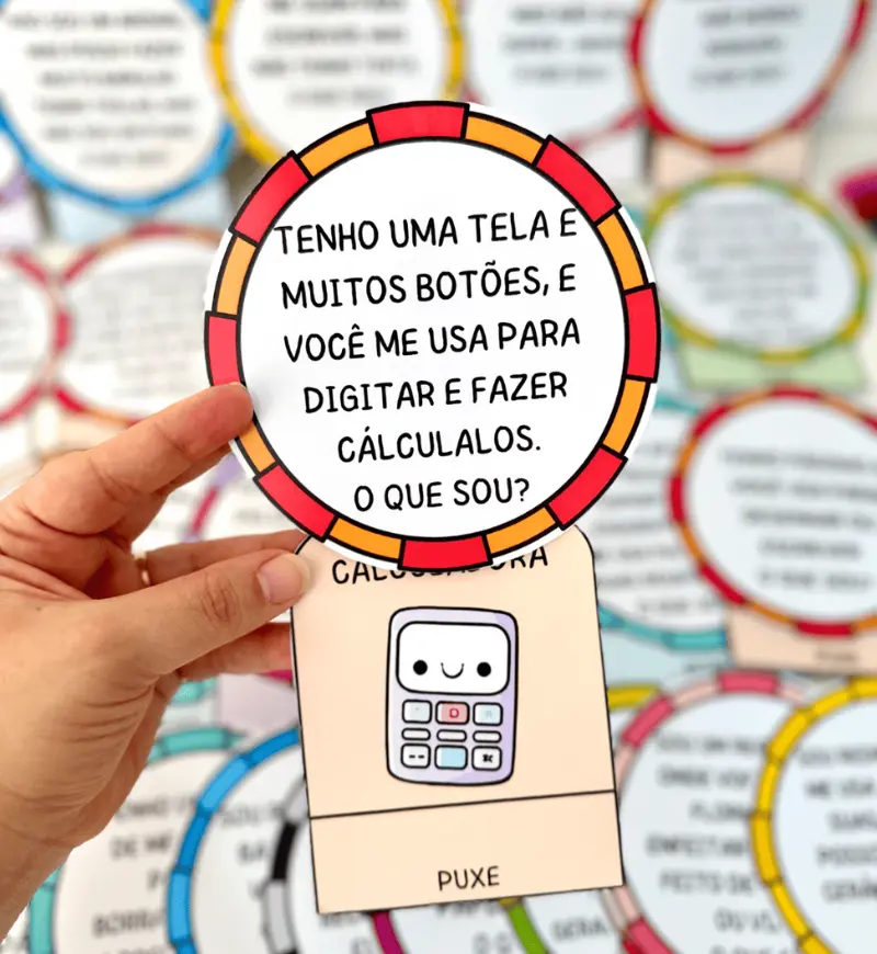 Adivinhas de Objetos: 50 Desafios Ilustrados em PDF — capa do material