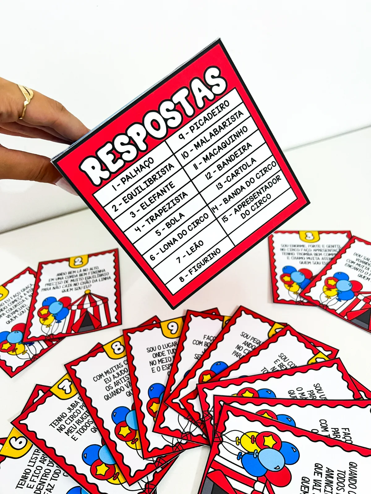 Adivinhas do Circo – Material Pedagógico — amostra 3: Recurso pedagógico divertido para trabalhar o tema circo com as…