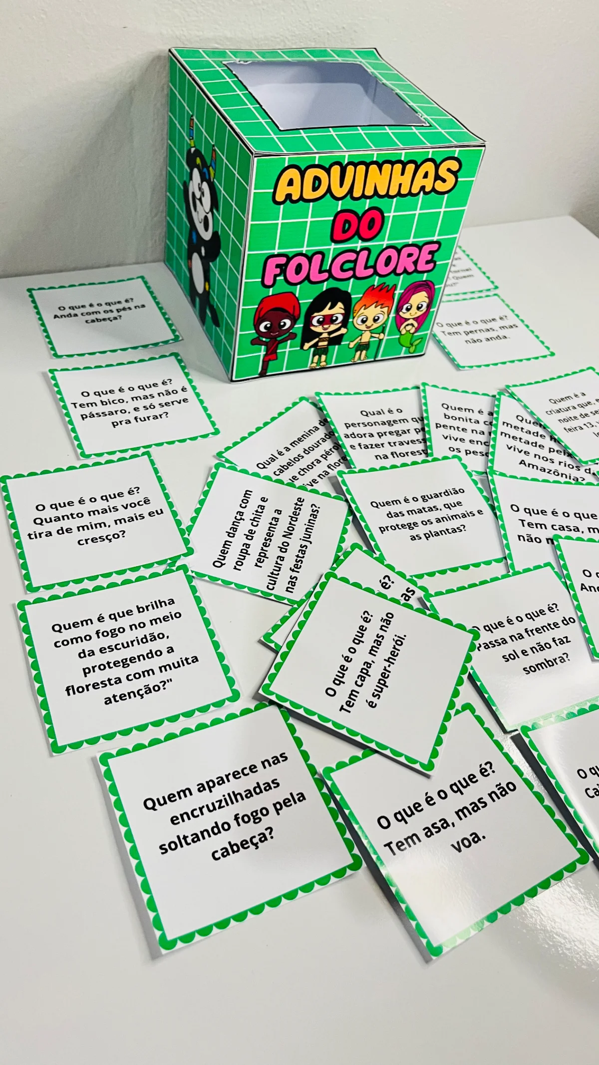 Adivinhas do Folclore – Material Pedagógico — amostra 1: O que vem no material