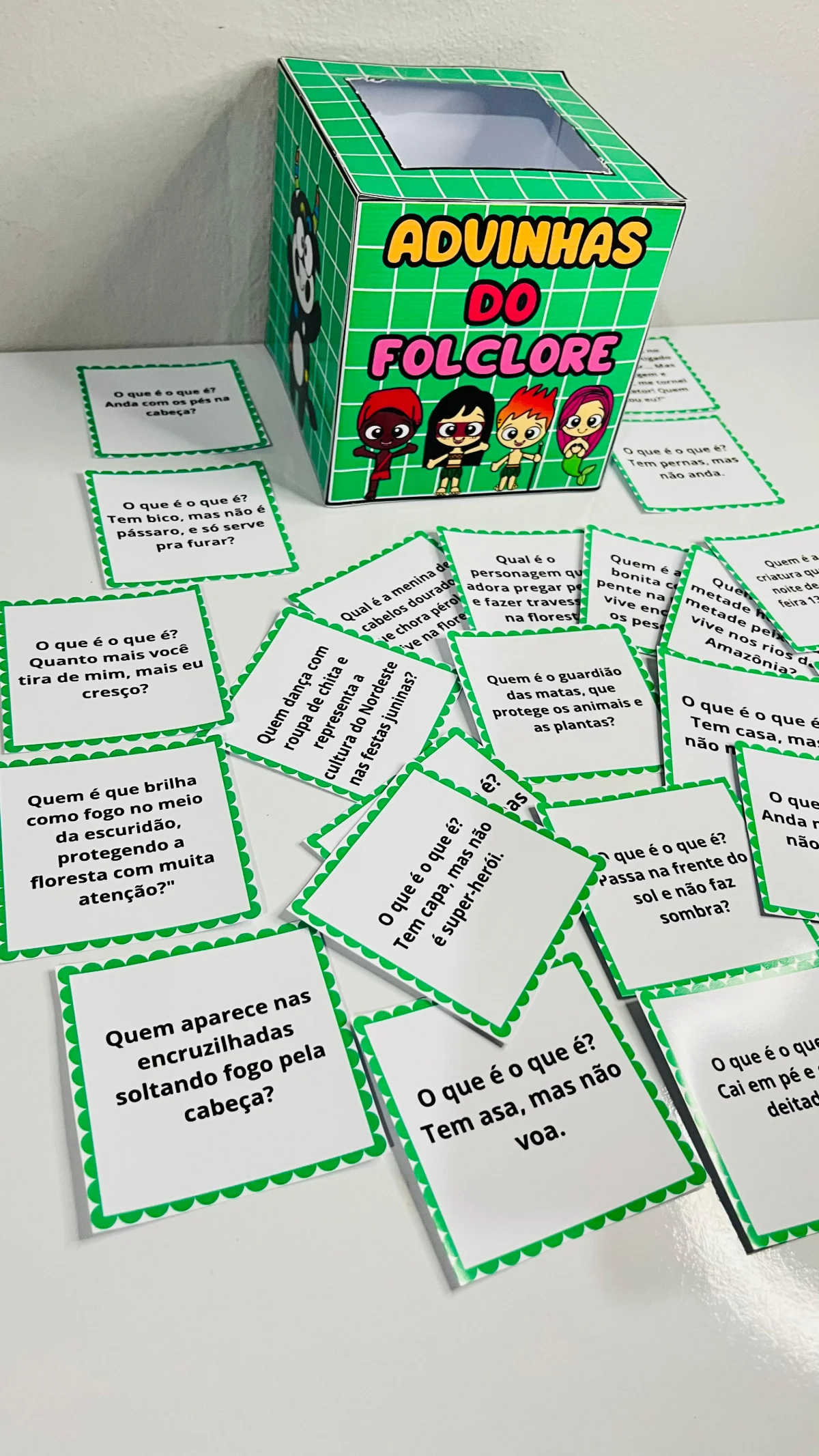 ADIVINHAS DO FOLCLORE para Revenda – Material Pedagógico — amostra 4: Ideal para atividades de leitura, roda de conversa ou…