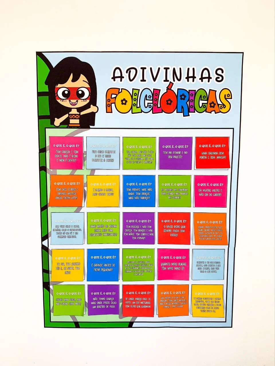 Adivinhas Folclóricas para Imprimir | Cartaz Interativo em PDF — capa do material
