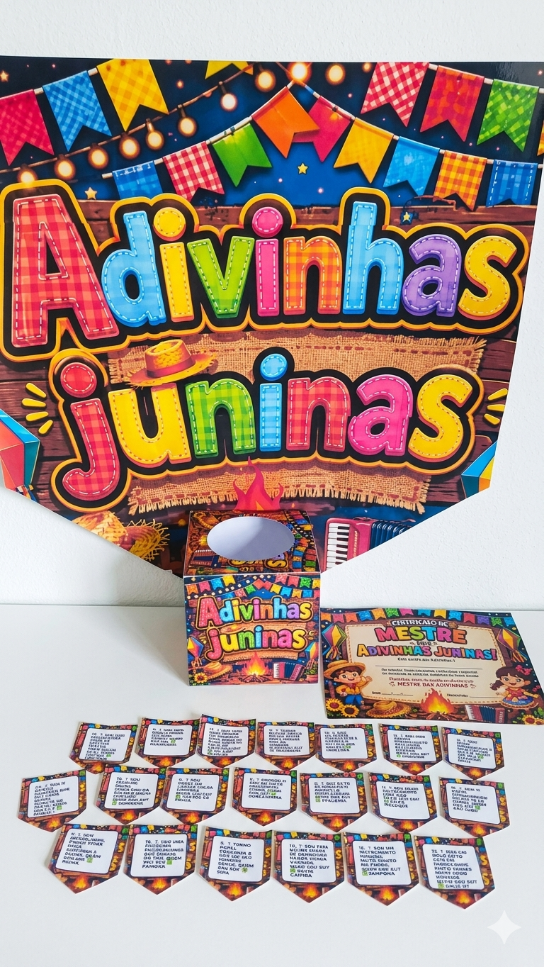 Adivinhas juninas – PDF para Imprimir — amostra 2: Sobre o ADIVINHAS JUNINAS