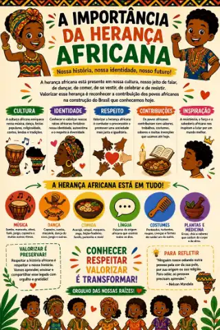 África e Brasil: Conhecendo Culturas e Tradições — capa do material