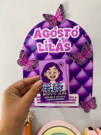 Agosto Lilás para Imprimir | Painel e Kit de Conscientização — amostra 7: O Agosto Lilás é o mês dedicado à conscientização…