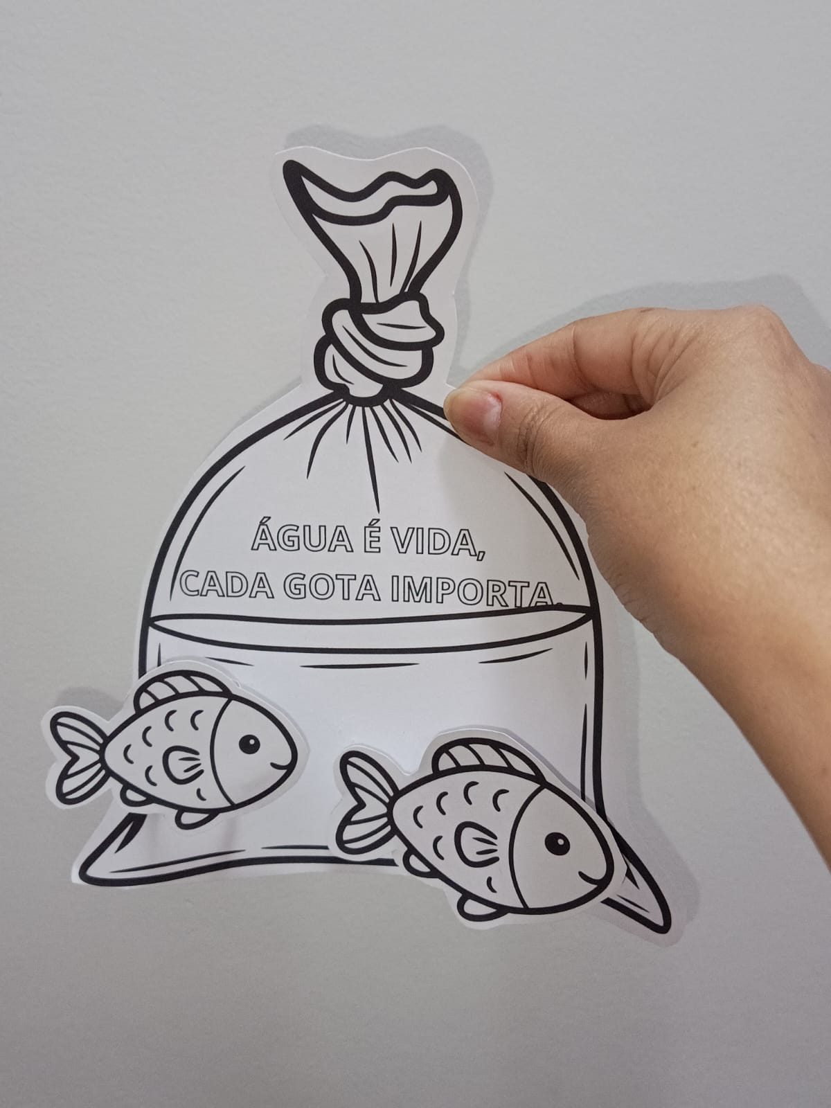 Água é vida - material didático de colorir – PDF para Imprimir — amostra 2: Formato e entrega