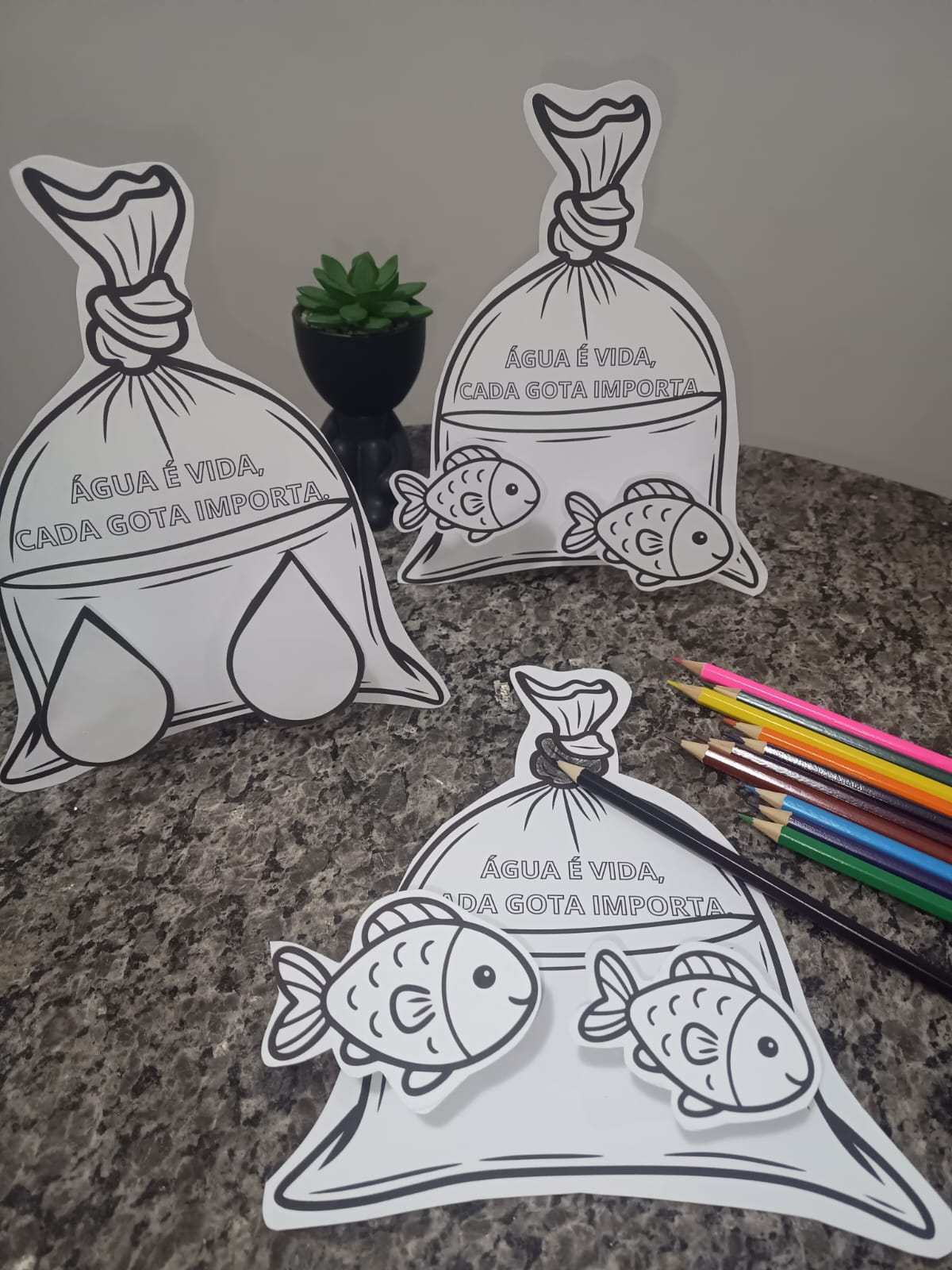 Água é vida - material didático de colorir – PDF para Imprimir — amostra 3: Um material lindo, educativo e super necessário…