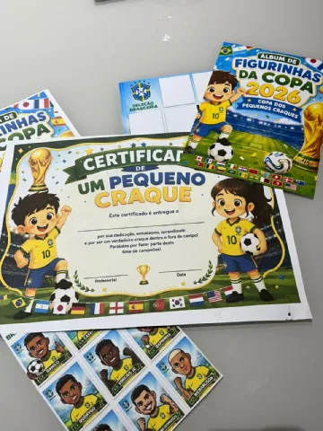 Album Copa Do Mundo Pequenos Craques — amostra 2: Aprendizagem divertida do infantil ao 5 ano