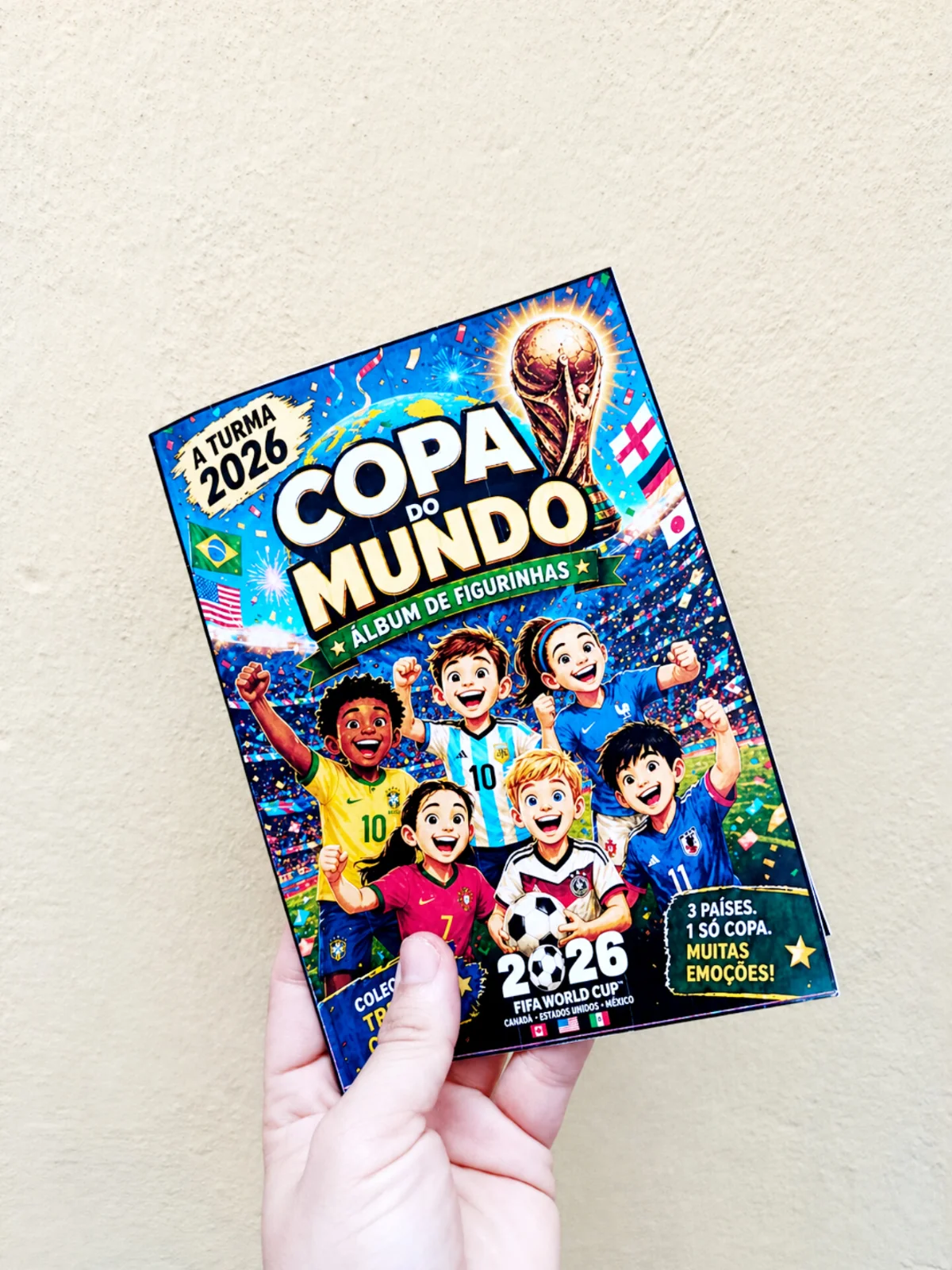 Álbum da Turma 2026 – Tema Copa do Mundo — capa do material
