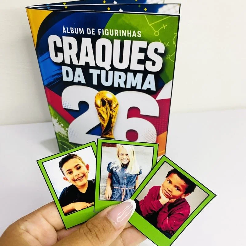 Álbum de Figurinhas Craques da Turma 2026 | Copa do Mundo para Escola — amostra 5: ⚽📚 Álbum de Figurinhas “Craques da…