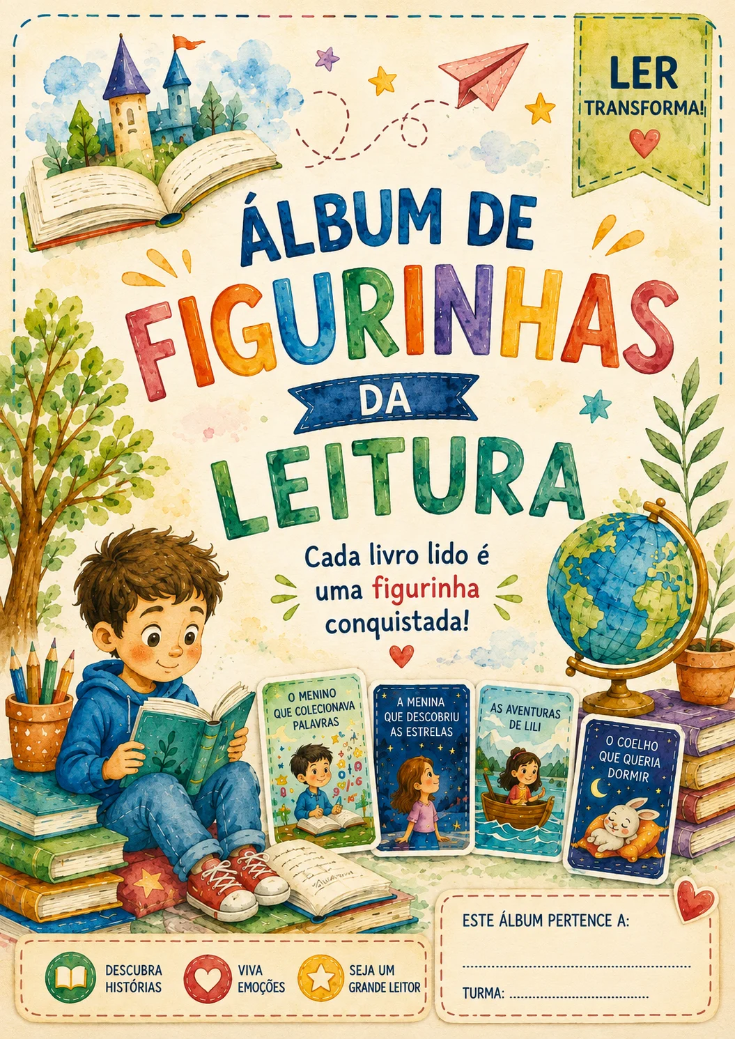 Álbum de Figurinhas da leitura 4 a 9 anos.pdf — capa do material