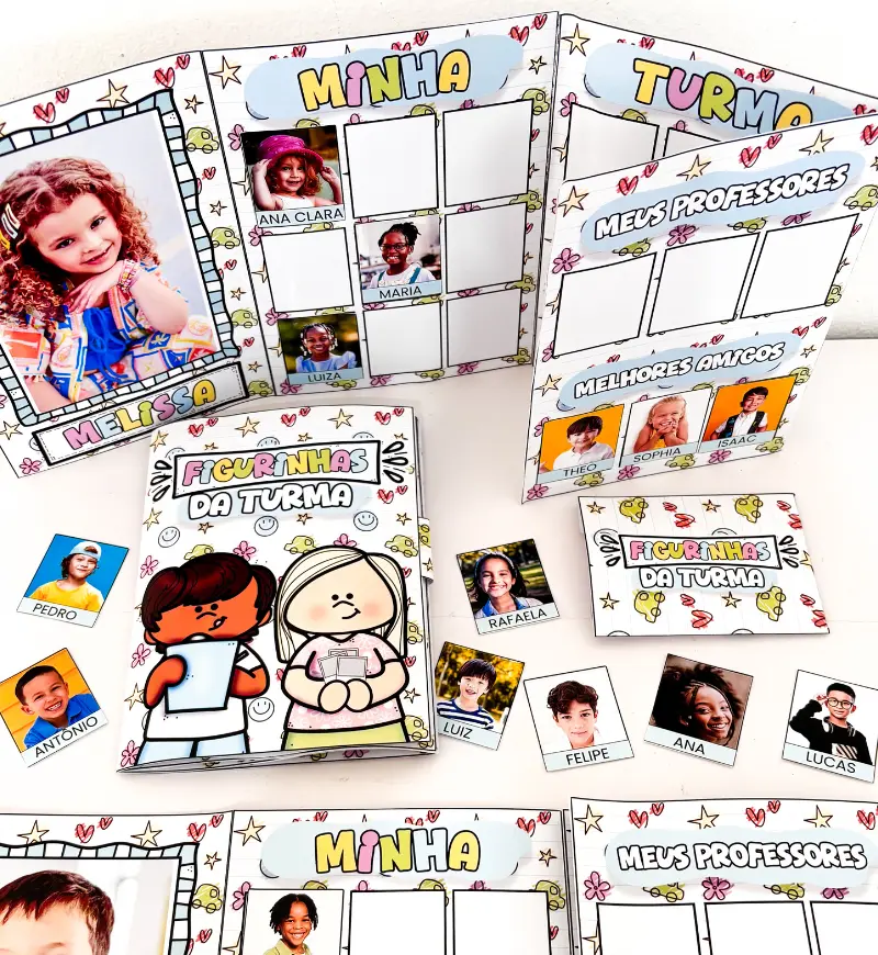 Álbum de Figurinhas da Turma Editável para o Fim de Ano — Atividades para Educação Infantil: Personalize o Álbum de…