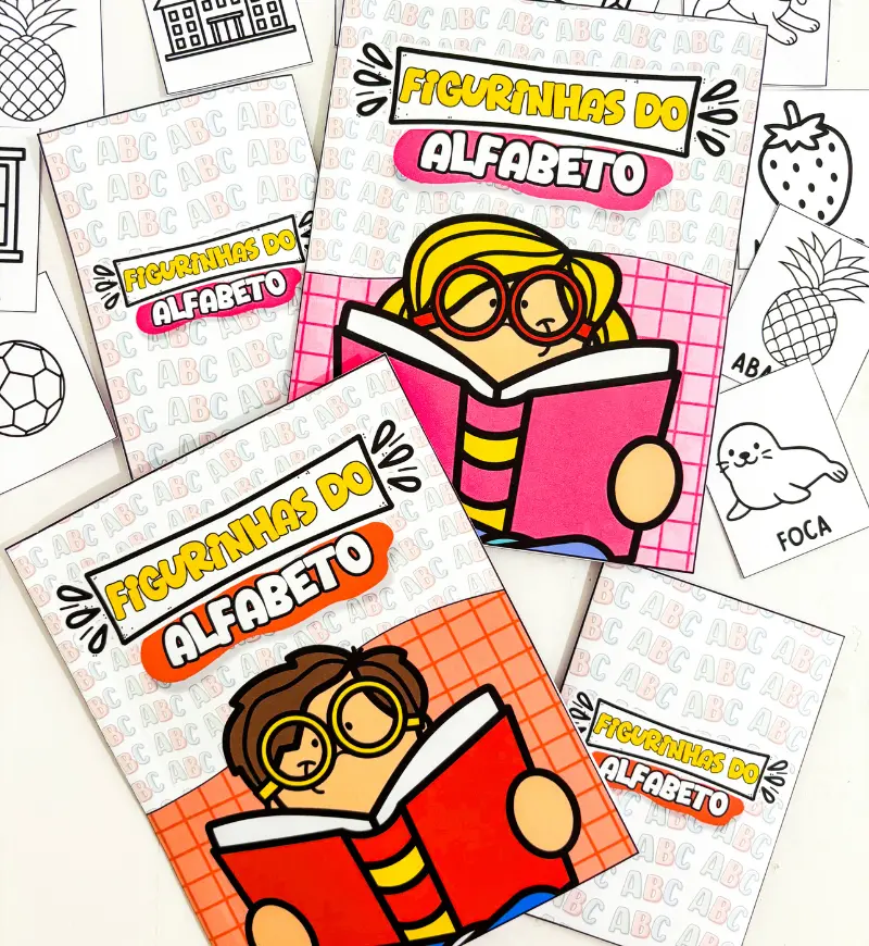 Álbum de Figurinhas do Alfabeto para Imprimir e Colorir — amostra 4: Para quem é indicado