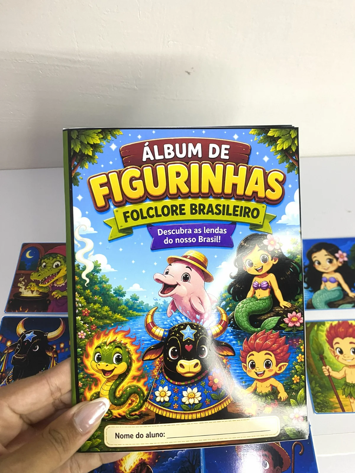 Álbum de Figurinhas – Folclore Brasileiro — amostra 2: Apresente às crianças as lendas mais famosas do Brasil de forma… Álbum de Figurinhas – Folclore Brasileiro — amostra 2: Apresente às crianças as lendas mais famosas do Brasil de forma…