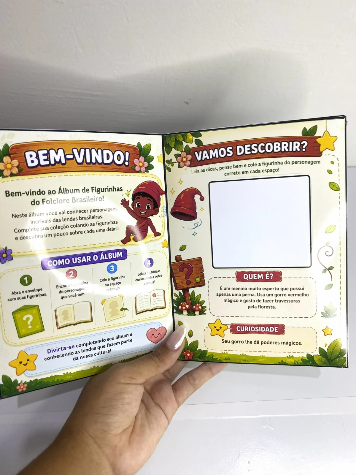 Álbum de Figurinhas – Folclore Brasileiro — amostra 3: Apresente às crianças as lendas mais famosas do Brasil de forma… Álbum de Figurinhas – Folclore Brasileiro — amostra 3: Apresente às crianças as lendas mais famosas do Brasil de forma…