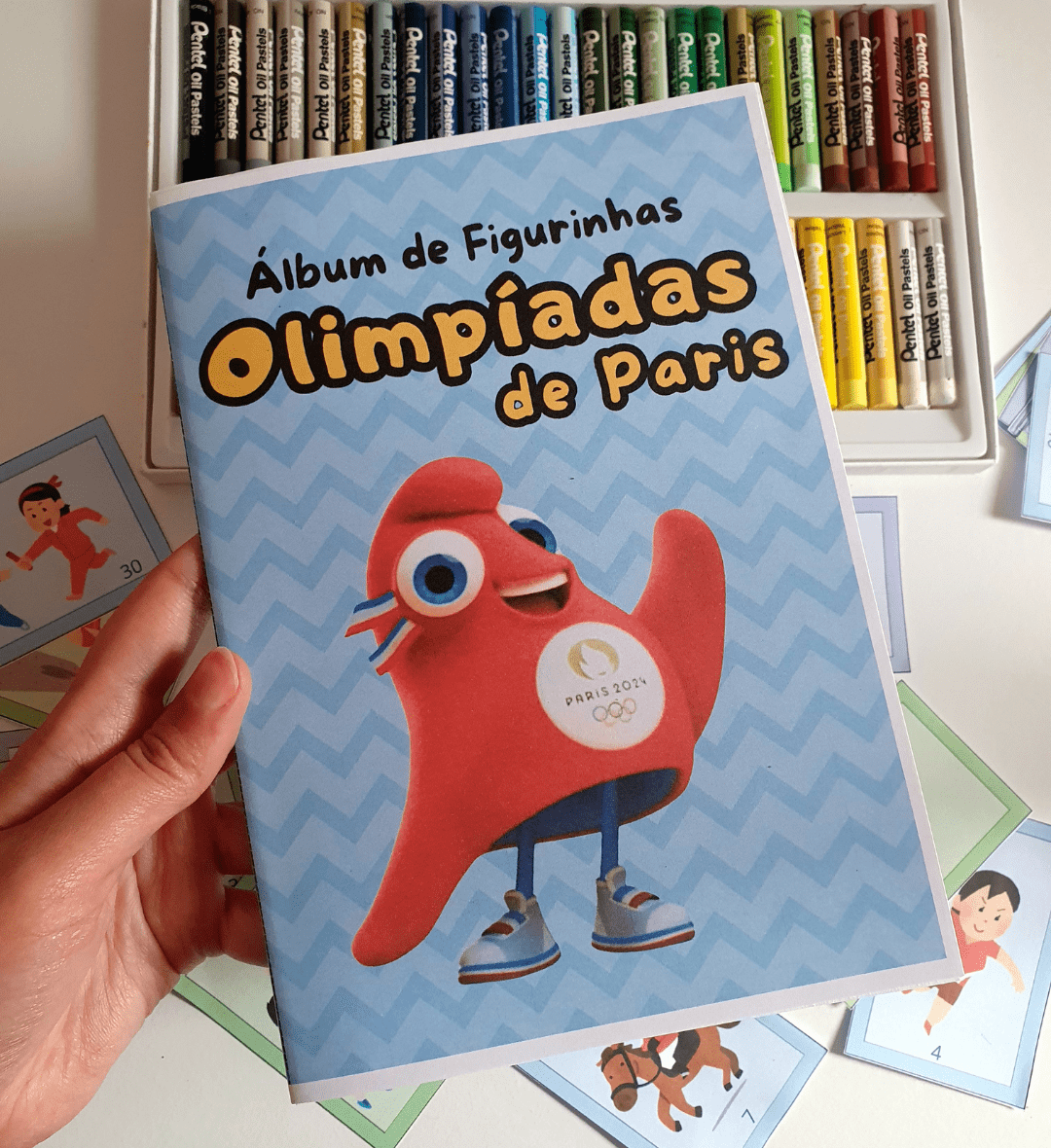 Álbum de Figurinhas Olimpíadas de Paris em PDF para Imprimir — amostra 1: Álbum de Figurinhas Olimpíadas de Paris para…