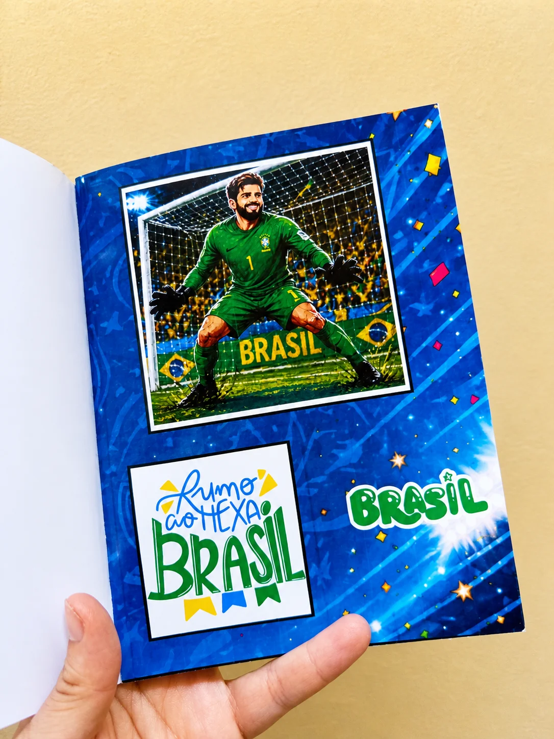 Álbum de figurinhas - Seleção Brasileira! Copa do Mundo 🇧🇷 — amostra 2: Chegou o Álbum da Seleção Brasileira