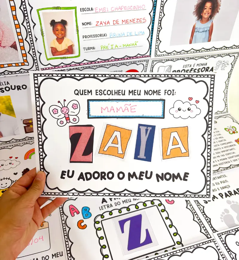 Álbum de Identidade para Educação Infantil em PDF — amostra 1: Álbum de identidade: histórias que ganham espaço na escola