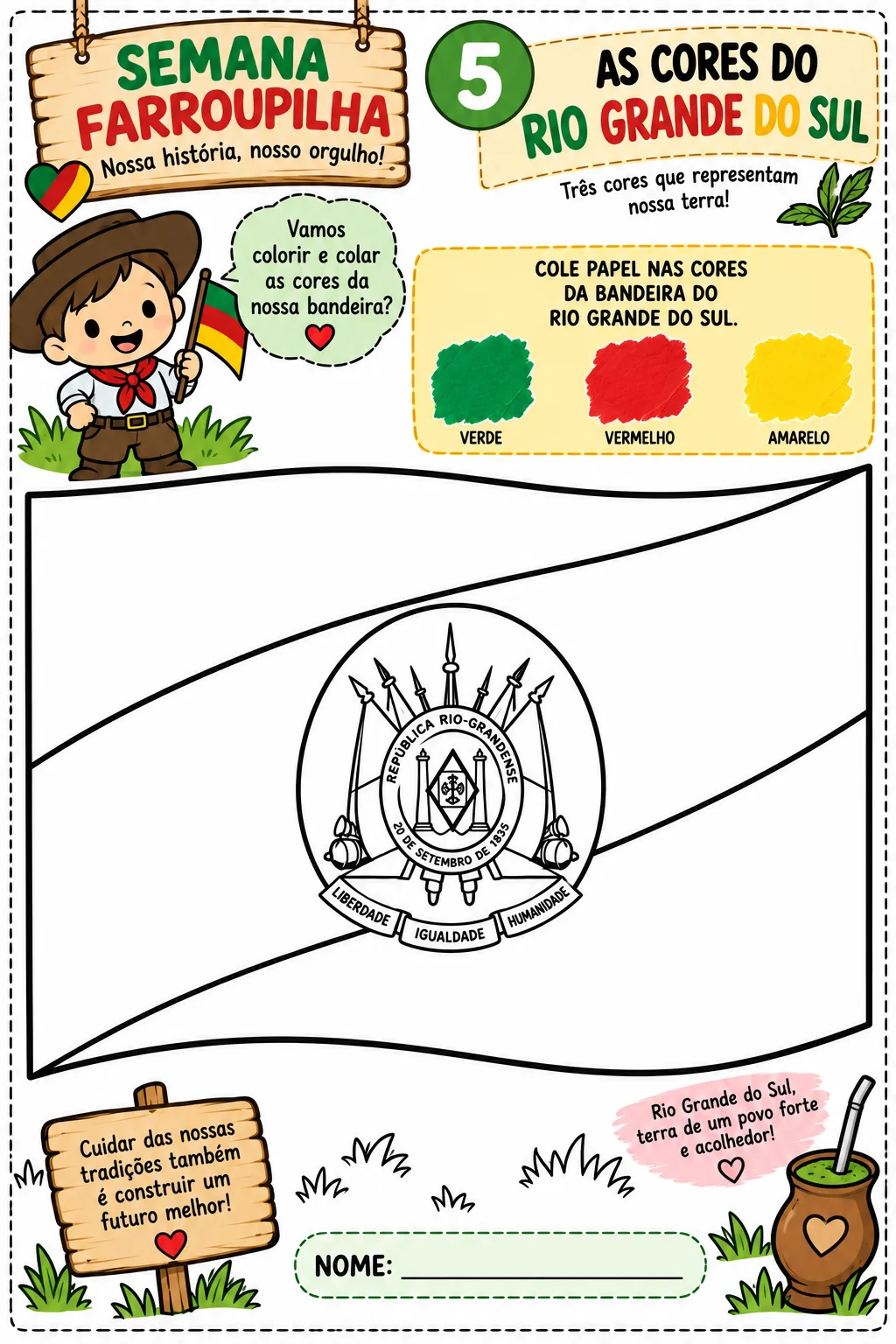 Álbum Sensorial Semana Farroupilha | Maternal – 3 Anos — amostra 4: Um álbum lúdico e criativo com atividades para celebrar… Álbum Sensorial Semana Farroupilha | Maternal – 3 Anos — amostra 4: Um álbum lúdico e criativo com atividades para celebrar…