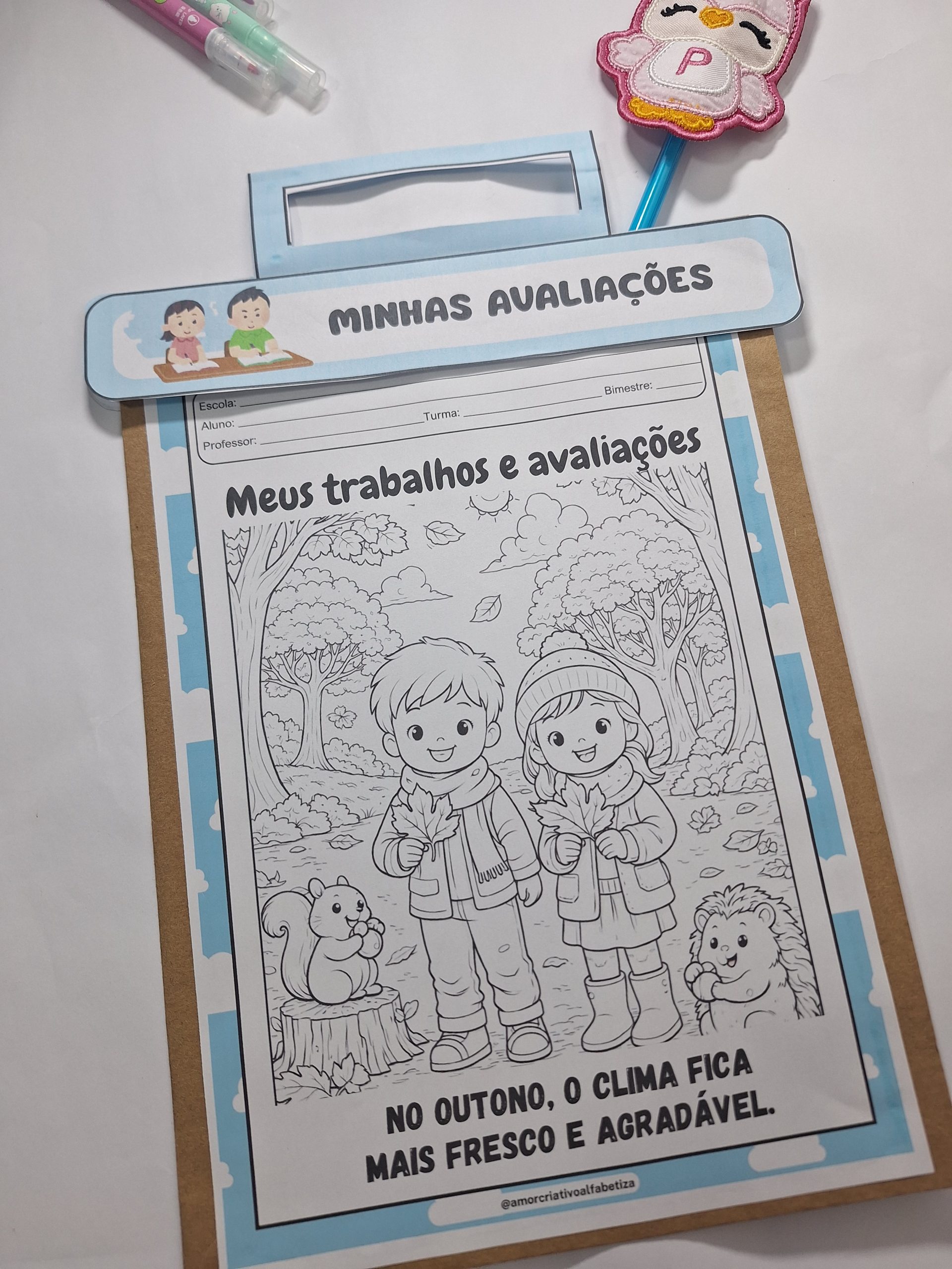 Alças e capas para avaliações – Tema outono – PDF para Imprimir — amostra 6: Alças e capas para avaliações – Tema outono… Alças e capas para avaliações – Tema outono – PDF para Imprimir — amostra 6: Alças e capas para avaliações – Tema outono…