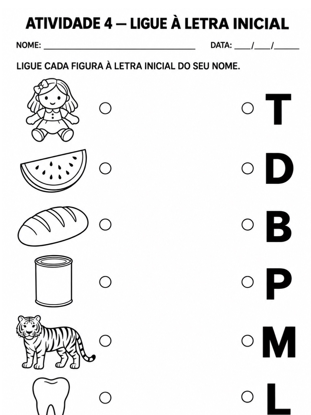 Alfabetização 1º Ano: Vogais e Letras Iniciais — Kit 3 — amostra 7: 10 atividades de alfabetização com vogais, letras…
