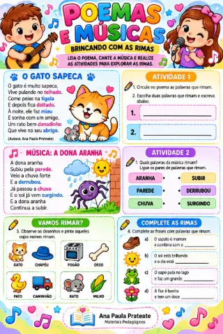 Alfabetização: apostila de atividades para 1º e 2º ano — amostra 7: Uma apostila de alfabetização estruturada para apoiar…
