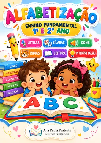 Alfabetização: apostila de atividades para 1º e 2º ano — Alfabetização para Ensino Fundamental I (1º–5º): Uma apostila de…