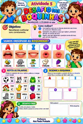 ALFABETIZAÇÃO DINÂMICAS DIVERTIDAS MÉTODO BOQUINHAS — amostra 6: O Método das Boquinhas é uma abordagem…