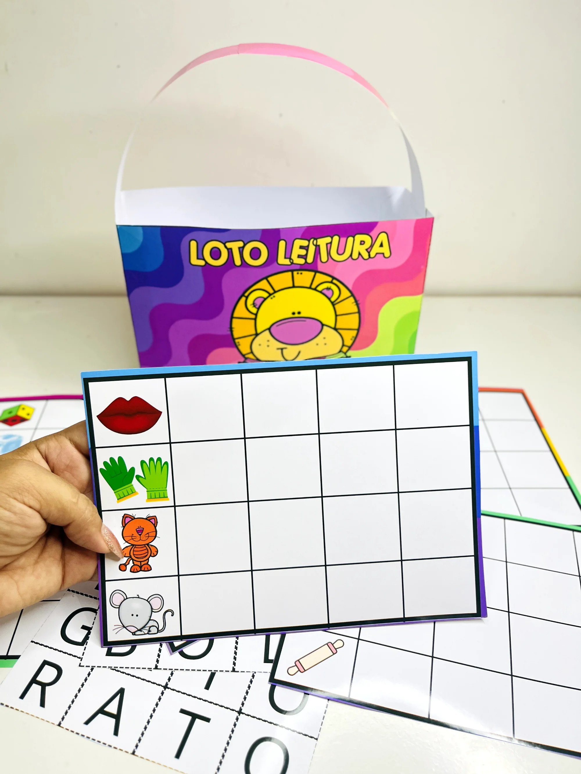 ALFABETIZAÇÃO – LOTO LEITURA | PALAVRAS DISSÍLABAS 🎯✨ — amostra 2: A Loto Leitura – Palavras Dissílabas é um recurso…
