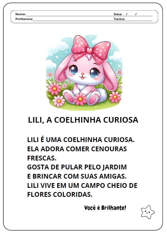 ALFABETIZAÇÃO – PEQUENOS TEXTOS, GRANDES LEITORES 📚💛 — amostra 1: Textos curtos para desenvolver leitura, compreensão e…