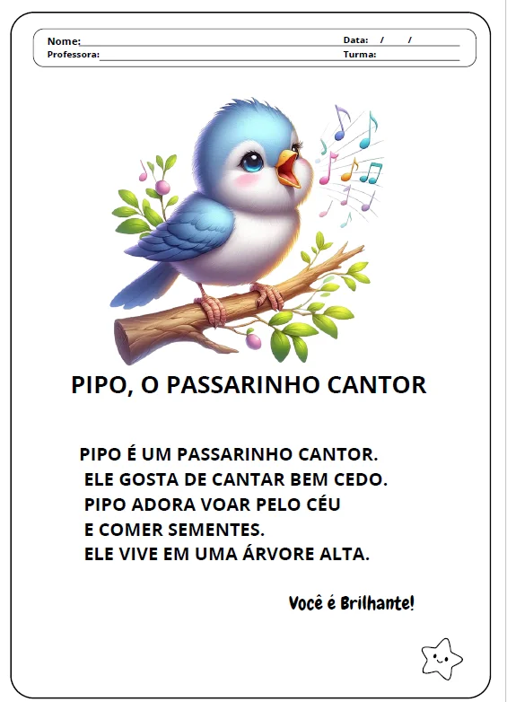 ALFABETIZAÇÃO – PEQUENOS TEXTOS, GRANDES LEITORES 📚💛 — amostra 2: Textos curtos para desenvolver leitura, compreensão e…