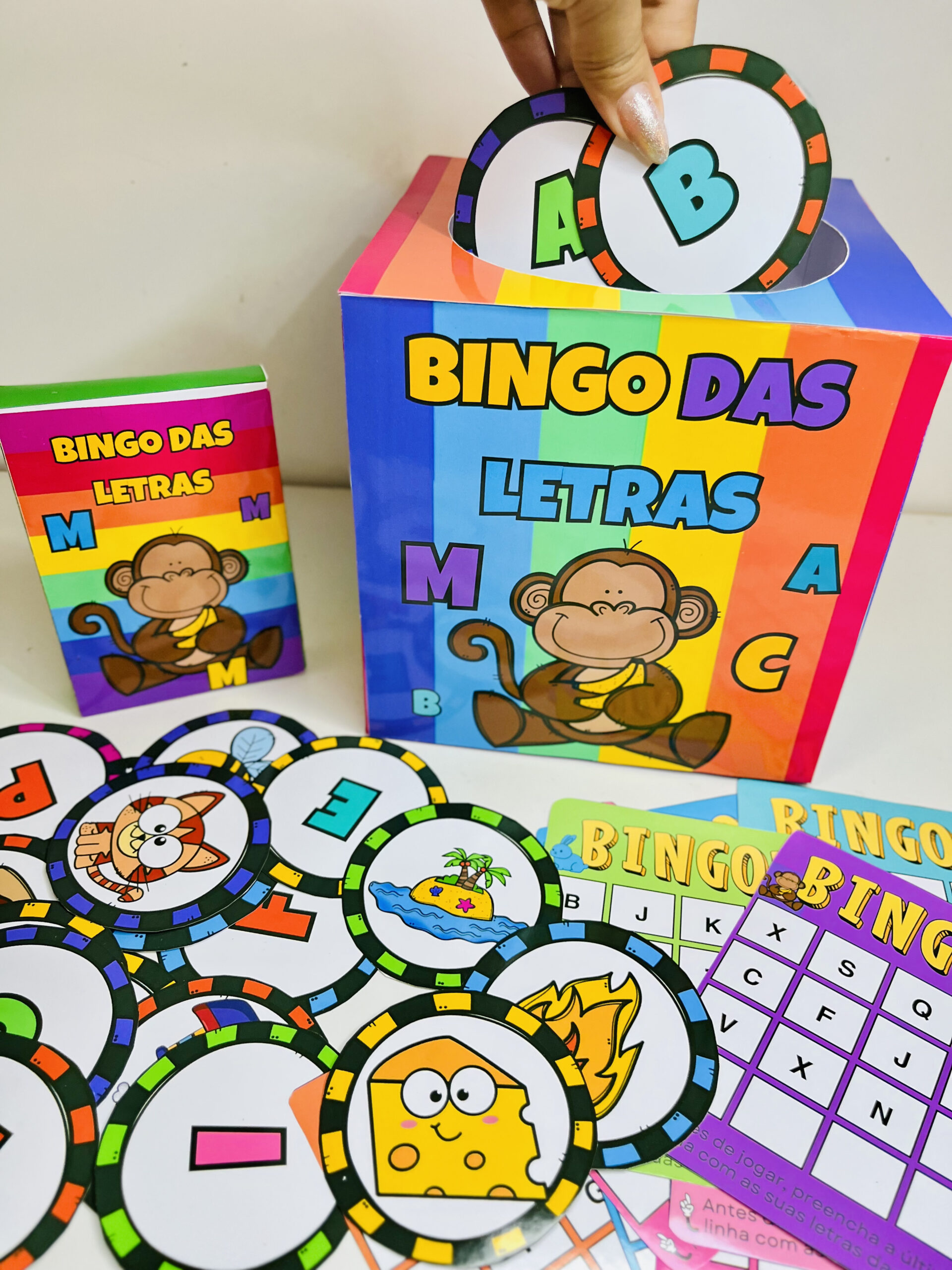 Alfabetizando: bingo das letras | Alfabetização — amostra 3: Formato e entrega
