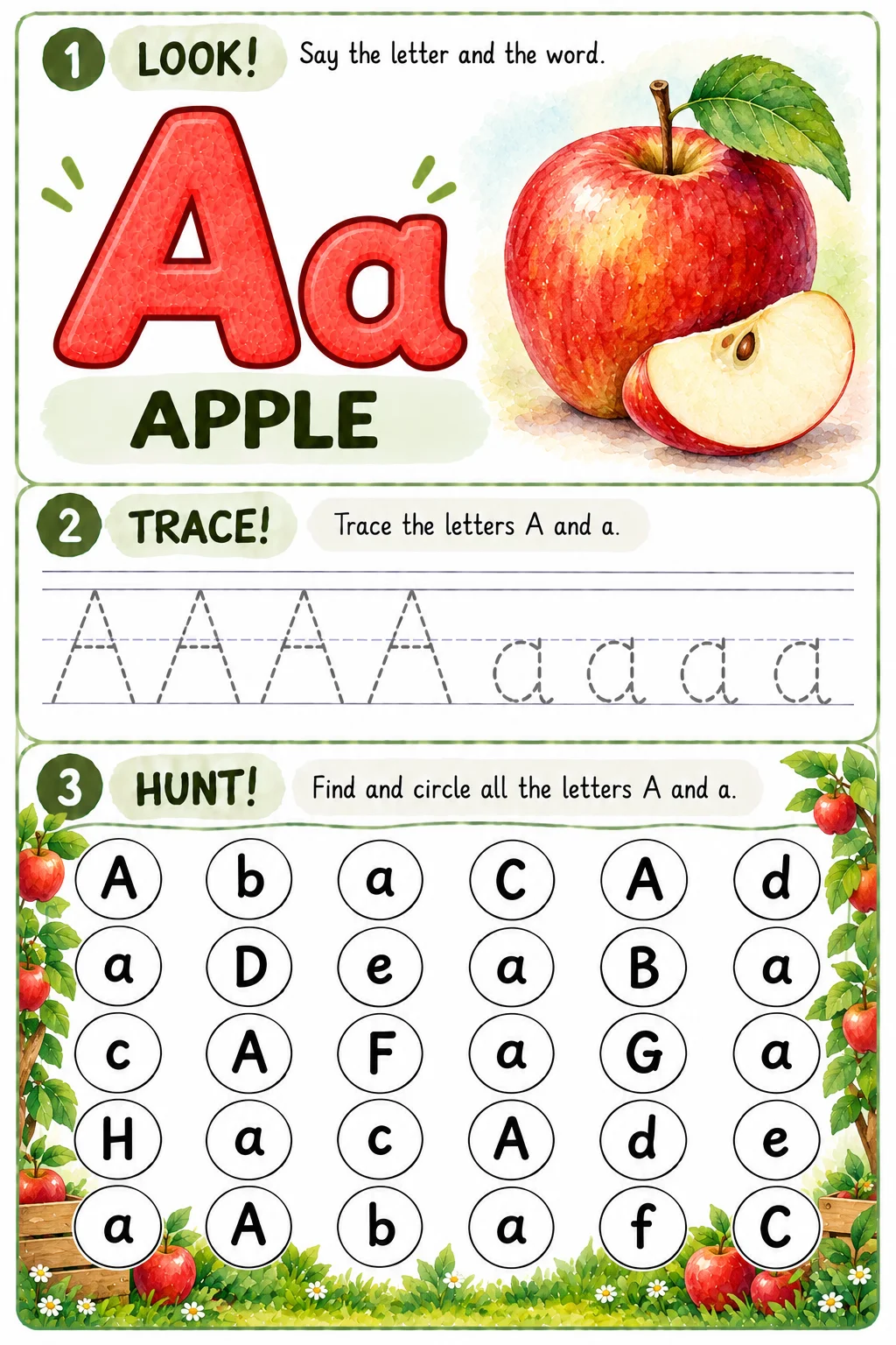 ALFABETO 26 atividades ilustradas para aprender o alfabeto em inglês! — amostra 1: Produto digital. Nenhum material físico…