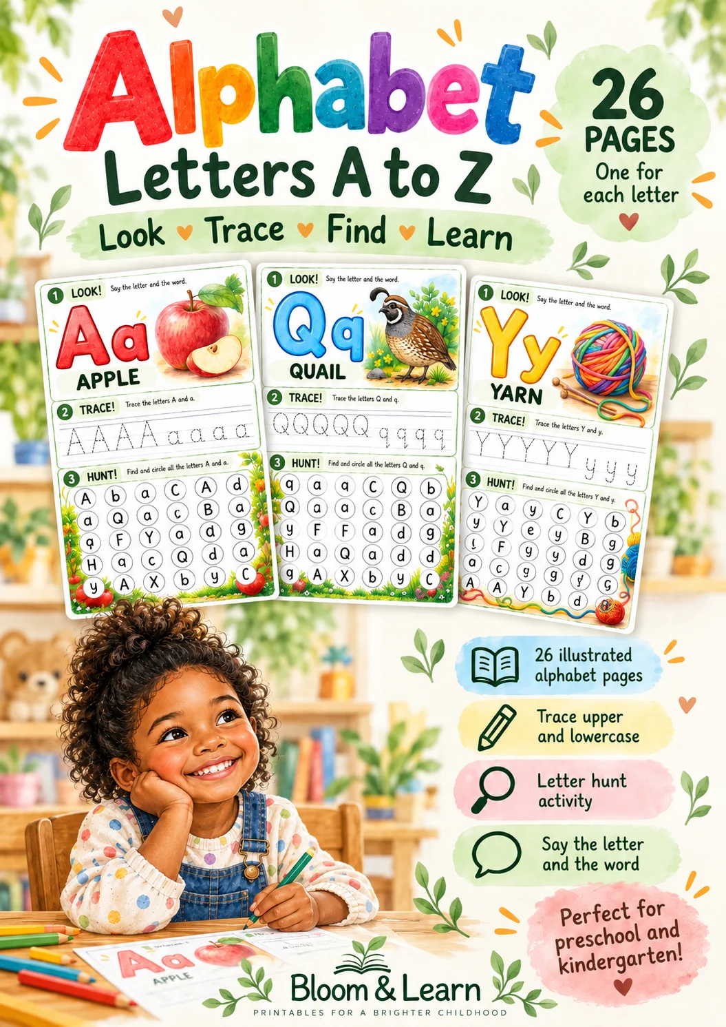 ALFABETO 26 atividades ilustradas para aprender o alfabeto em inglês! — capa do material