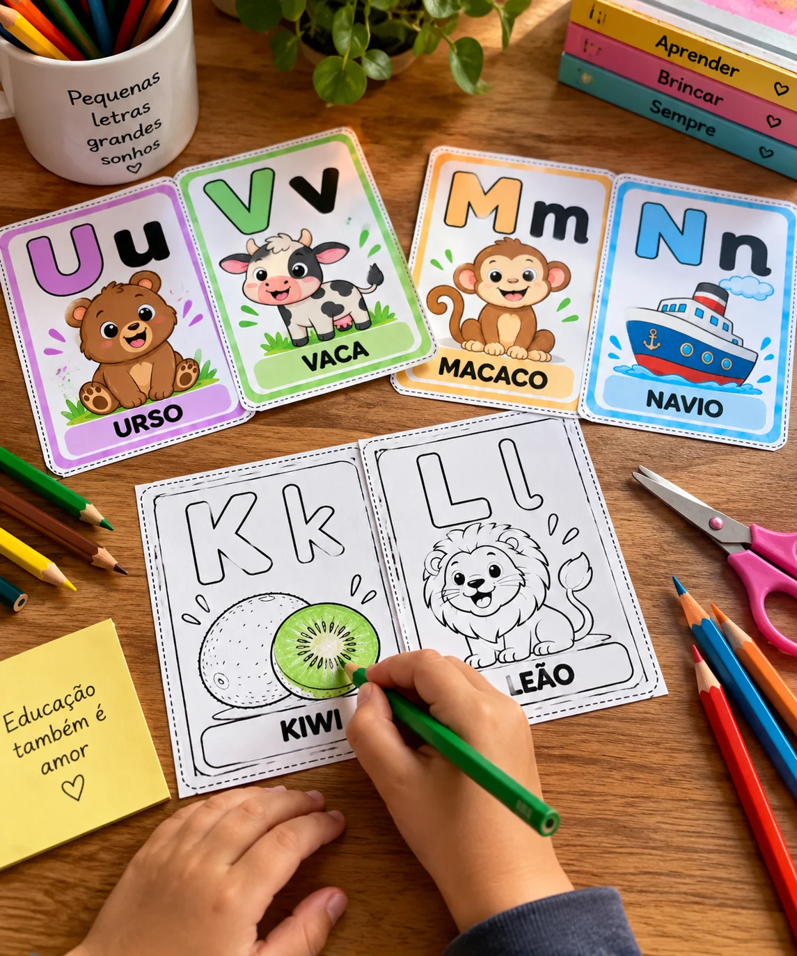 Alfabeto A a Z: Cards para alfabetização! — amostra 1: CARDS DO ALFABETO A A Z – ALFABETIZAÇÃO LÚDICA