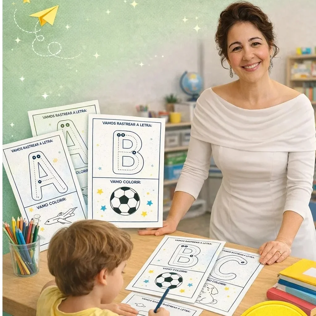 Alfabeto Adaptado Para Autista – 26 Atividades em PDF. — amostra 3: Para quem é indicado