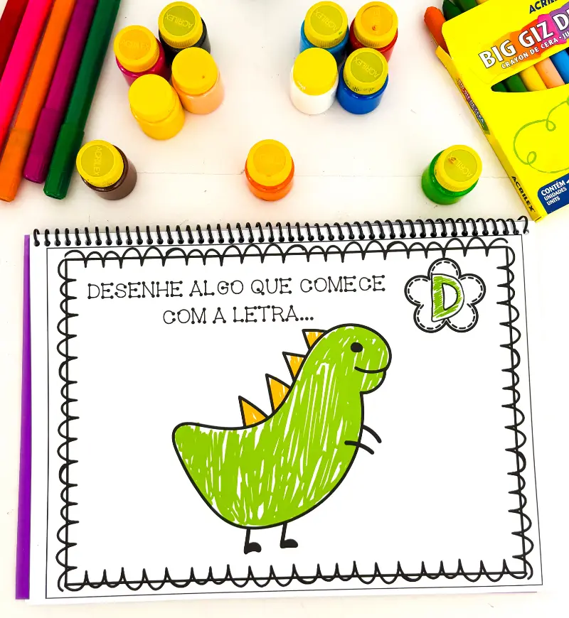 Alfabeto com Comandos: Atividades de Desenho para Imprimir — amostra 4: Para quem é indicado