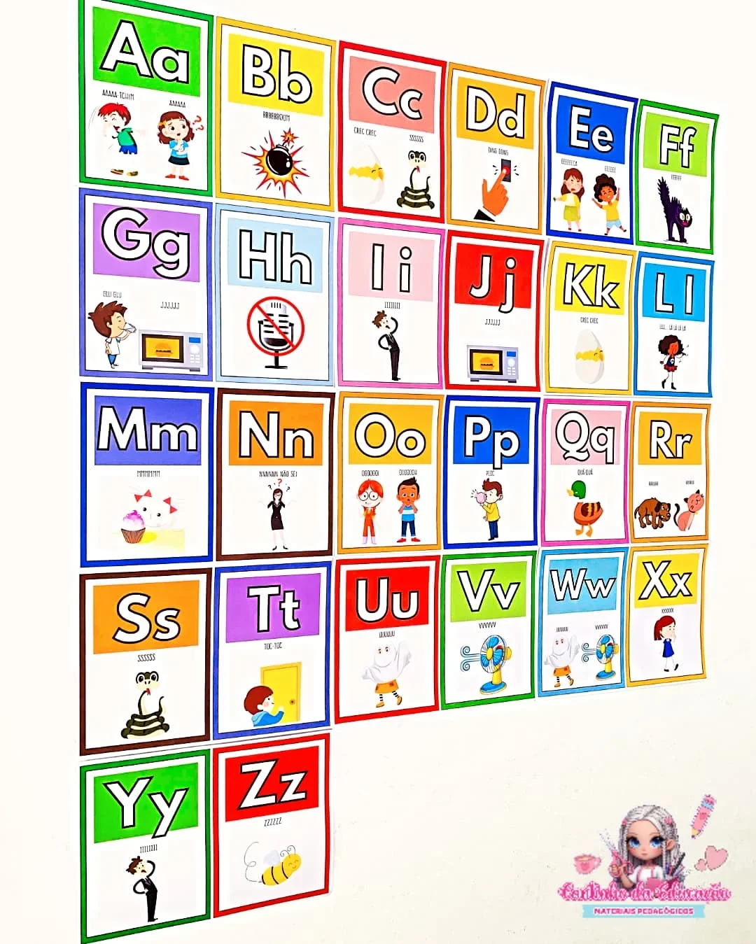 Alfabeto das onomatopeias – Material Pedagógico — amostra 2: ✨ O Alfabeto de Parede das Onomatopeias é uma abordagem…