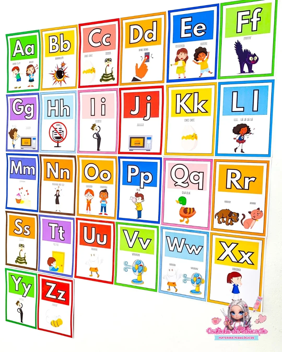 Alfabeto das onomatopeias – Material Pedagógico — amostra 4: ✨ O Alfabeto de Parede das Onomatopeias é uma abordagem…